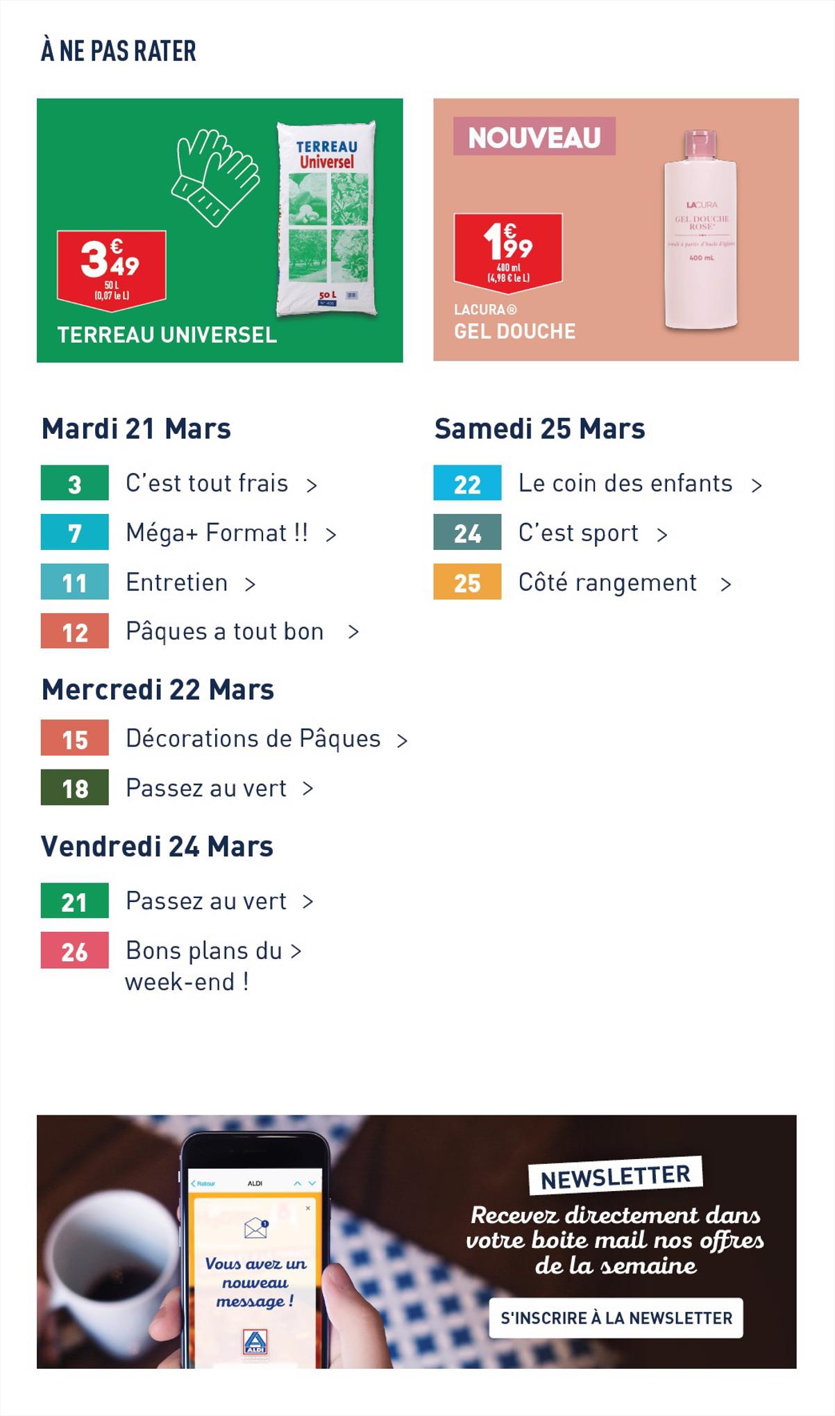 Catalogue ALDI 13 – 16 Mars 2023 Page 3