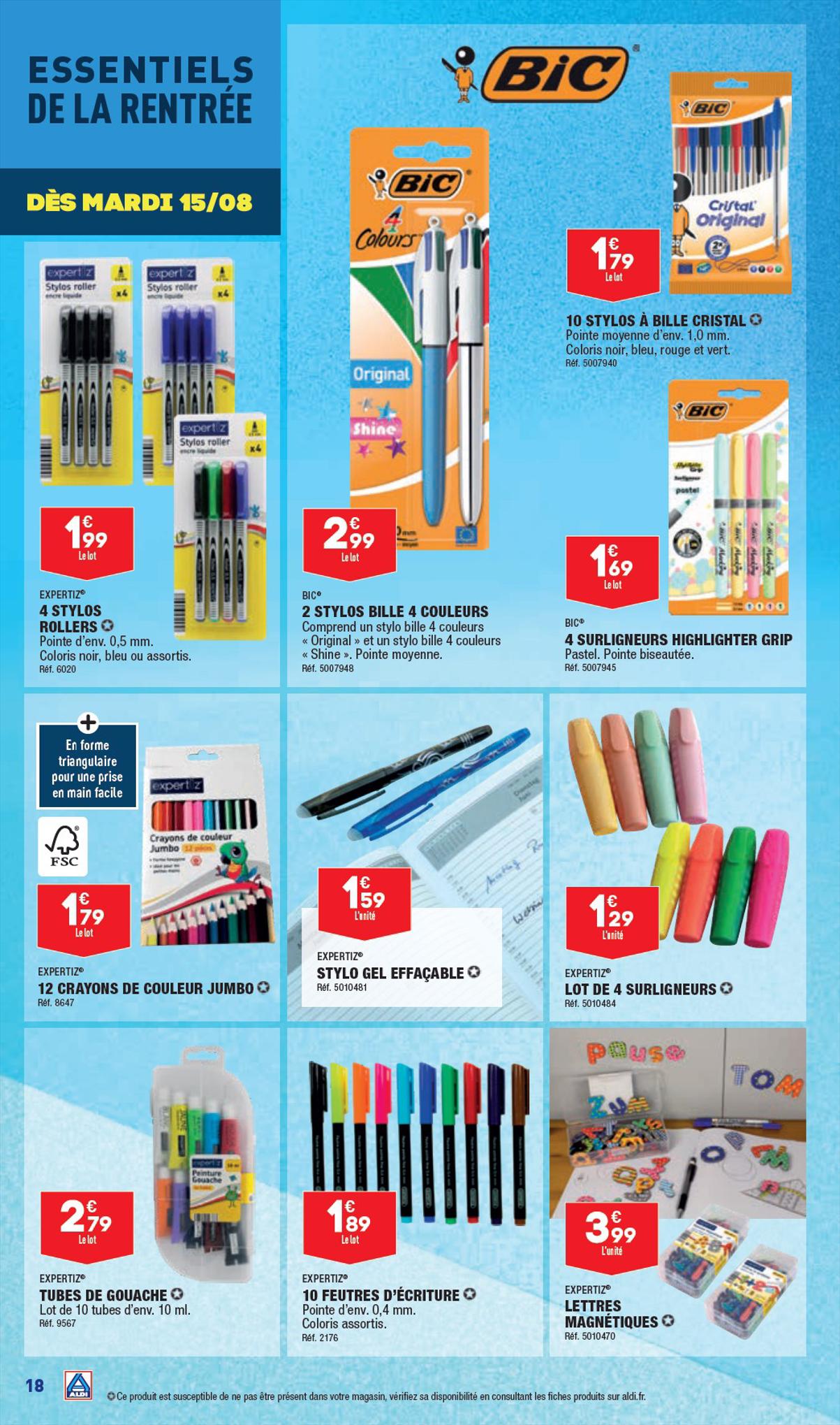 Catalogue ALDI 15 – 21 Août 2023 Page 20