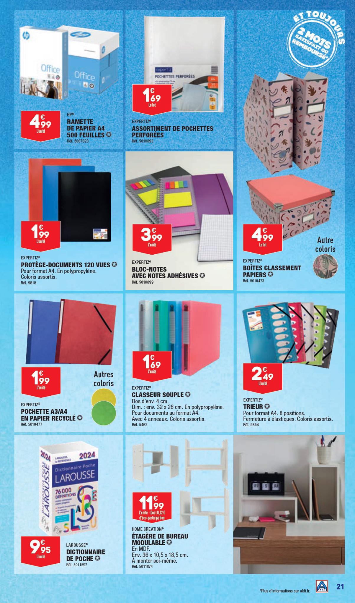 Catalogue ALDI 15 – 21 Août 2023 Page 23