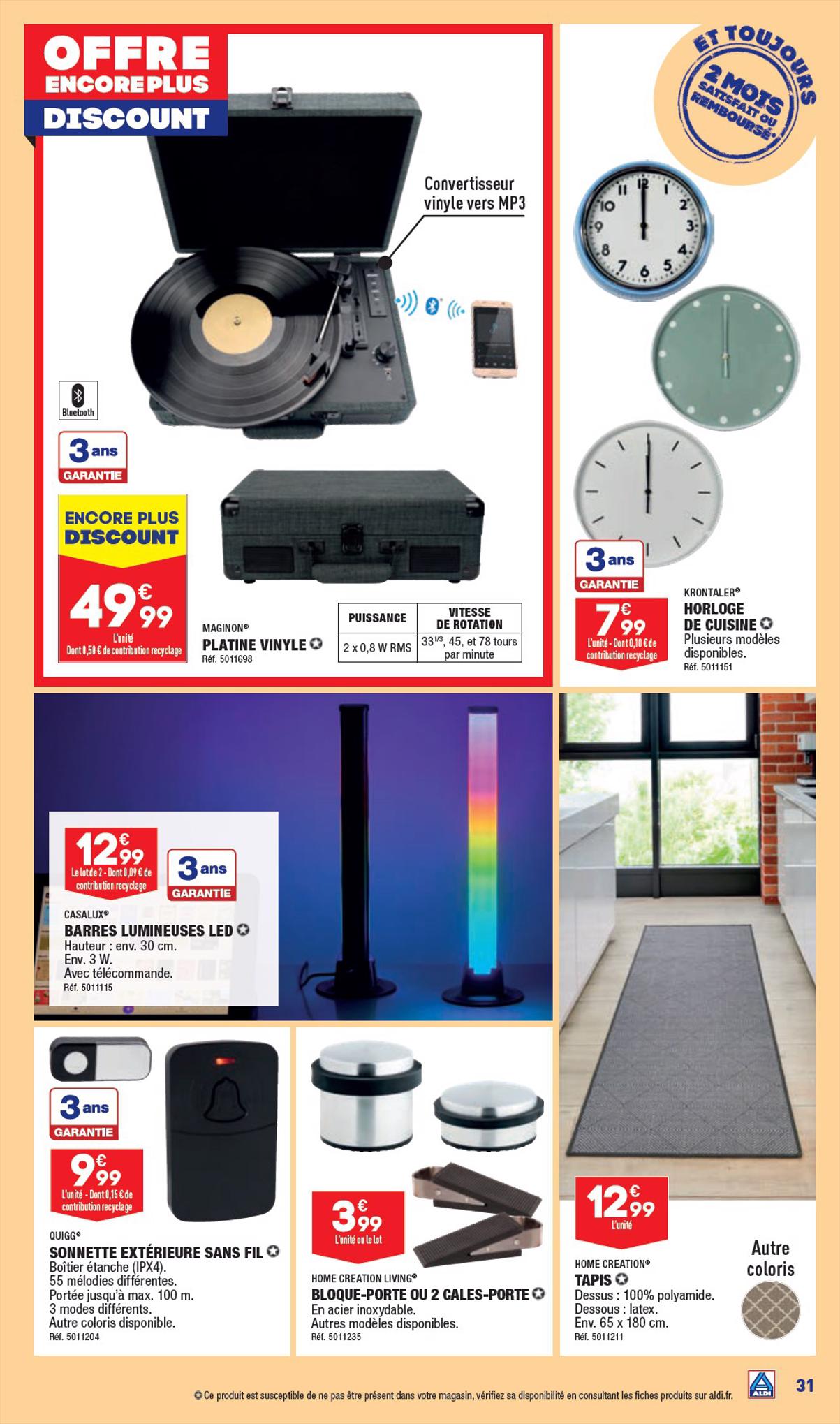 Catalogue ALDI 15 – 21 Août 2023 Page 33