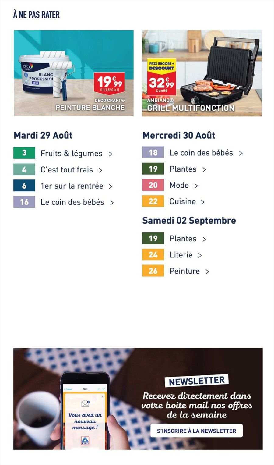 Catalogue ALDI  21 Août – 4 Septembre 2023 Page 3