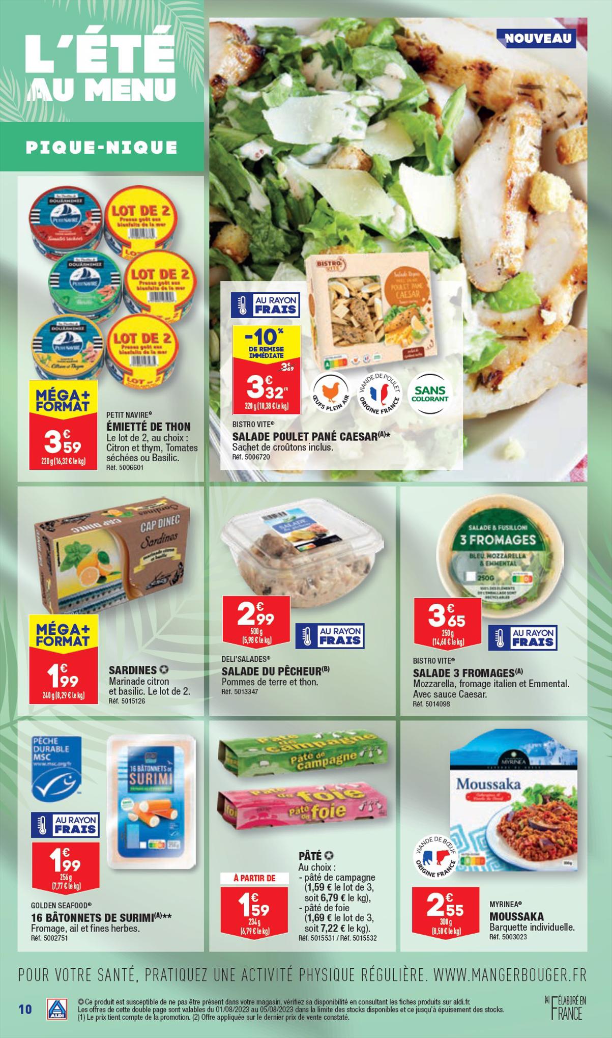 Catalogue ALDI 24 Juillet – 7 Août 2023 Page 12