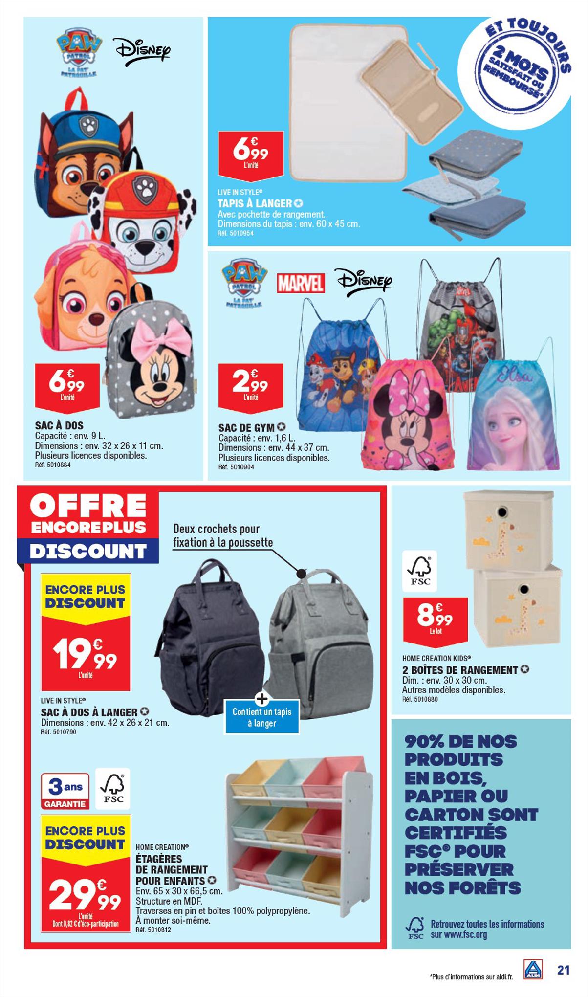 Catalogue ALDI 24 Juillet – 7 Août 2023 Page 23