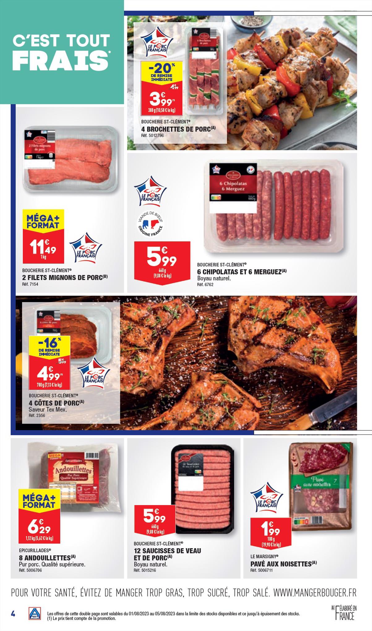 Catalogue ALDI 24 Juillet – 7 Août 2023 Page 6