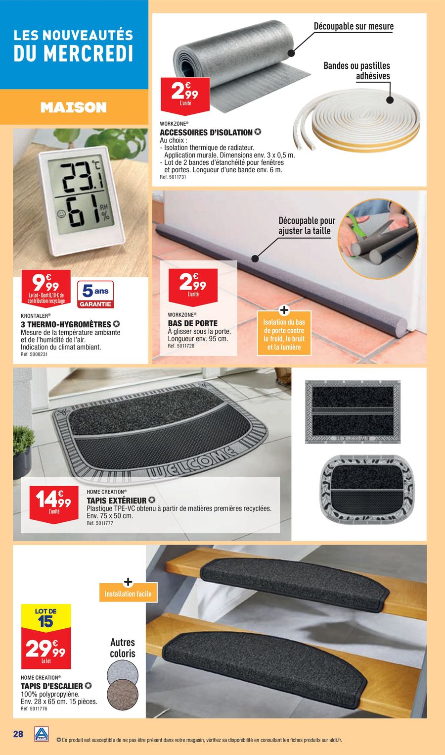 Catalogue ALDI 26 Septembre – 2 Octobre 2023 Page 28