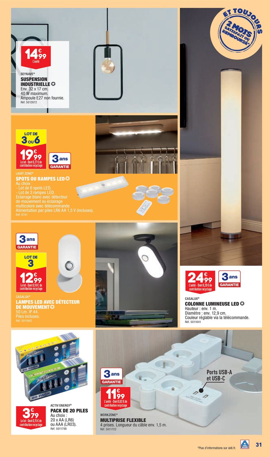 Catalogue ALDI 26 Septembre – 2 Octobre 2023 Page 31