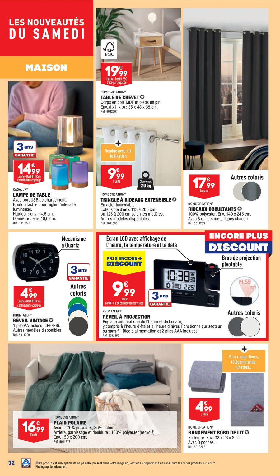 Catalogue ALDI 26 Septembre – 2 Octobre 2023 Page 32