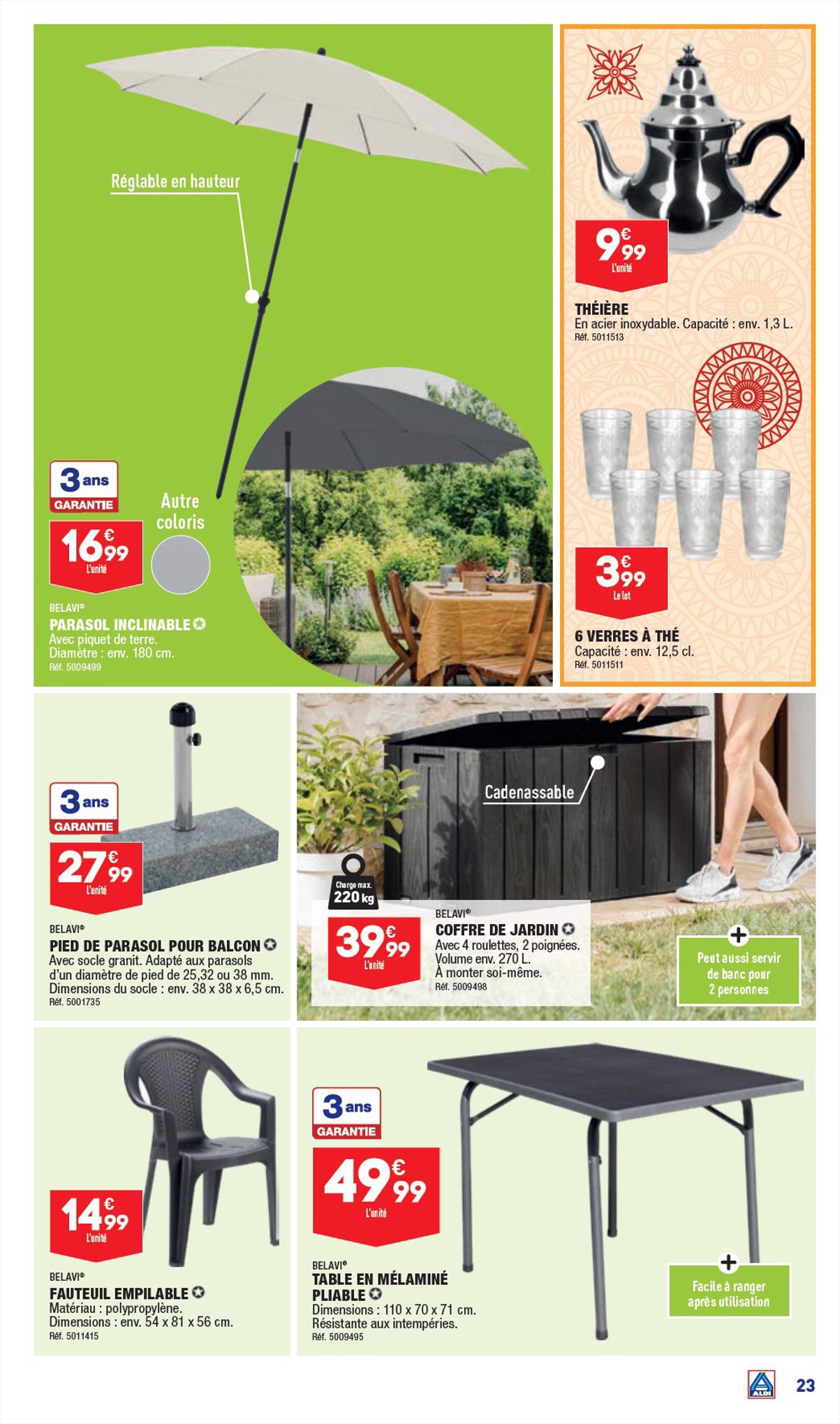 Catalogue ALDI 3 – 17 Avril 2023 Page 25