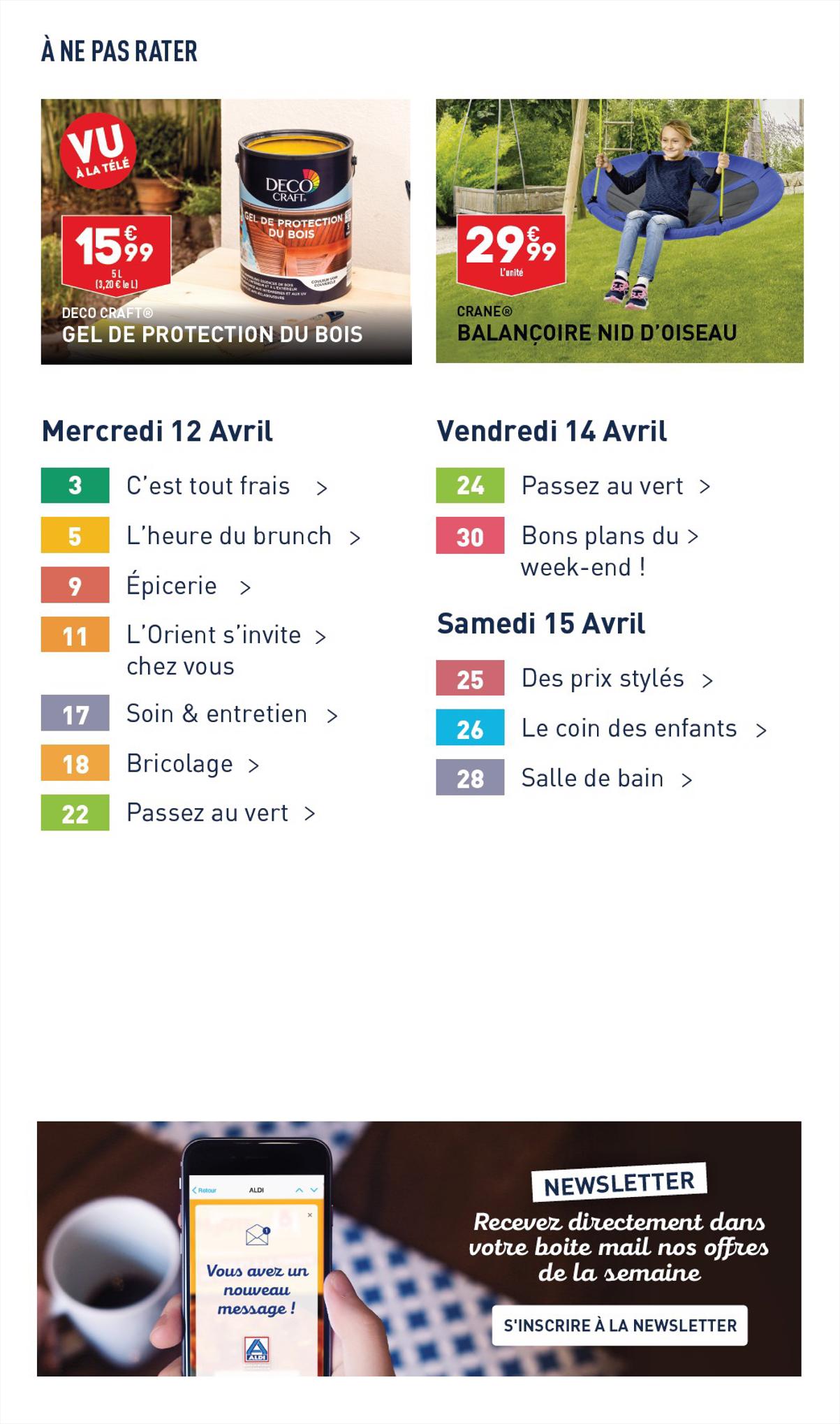 Catalogue ALDI 3 – 17 Avril 2023 Page 3