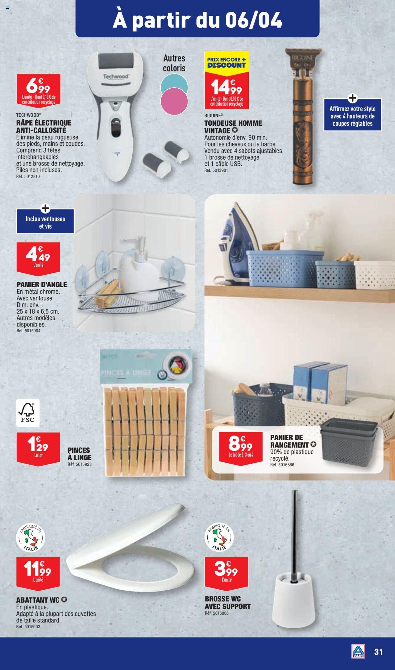 Catalogue ALDI 3 – 8 Avril 2024 Page 33
