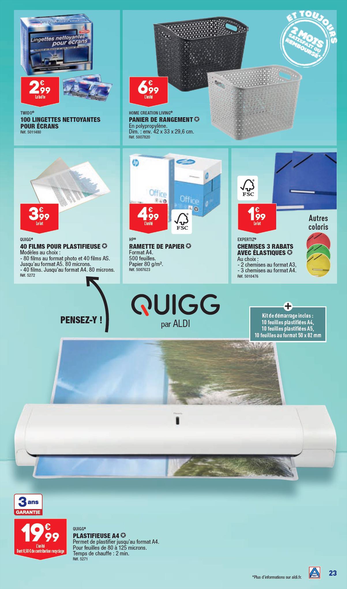 Catalogue ALDI 4 – 10 Juillet 2023 Page 25