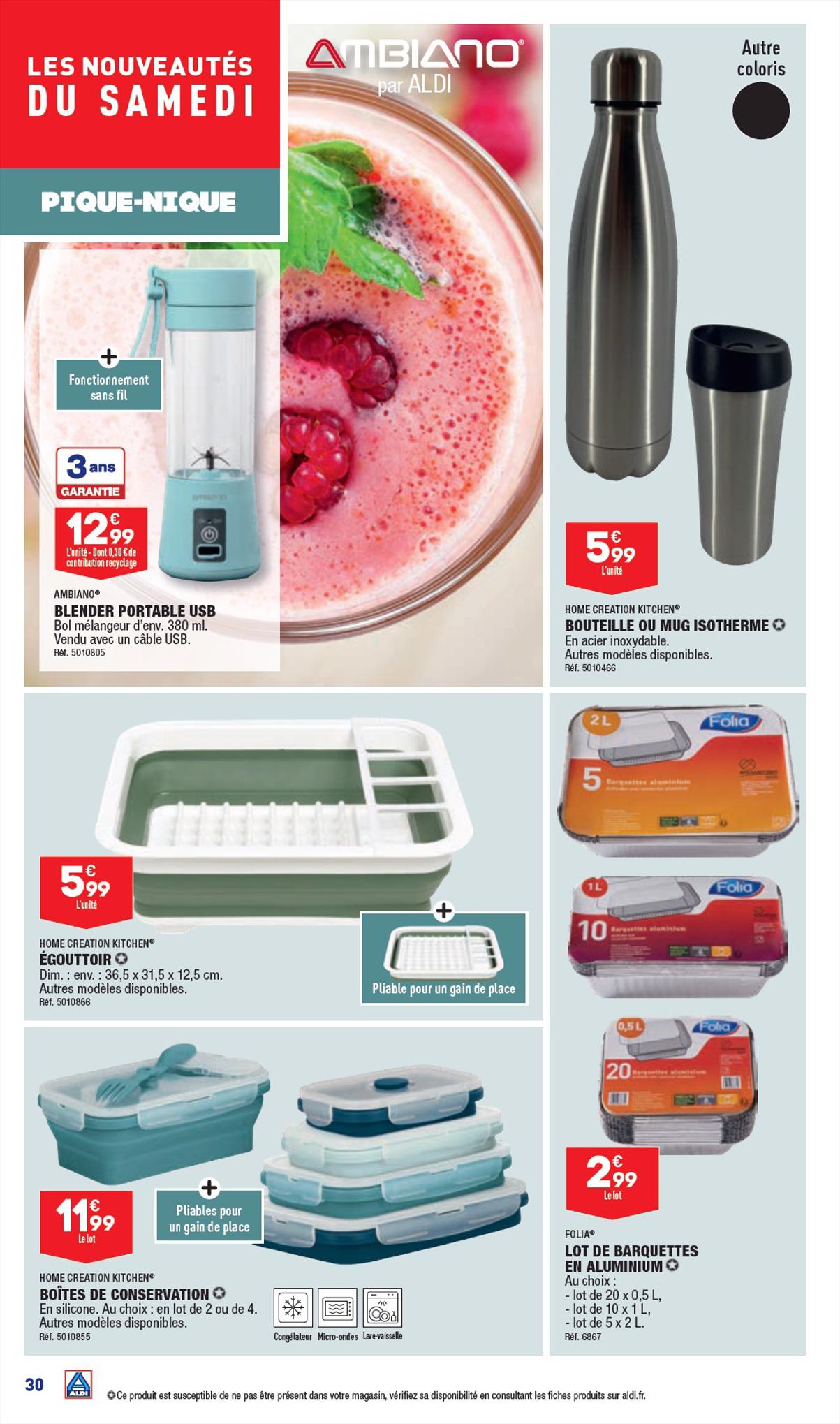 Catalogue ALDI 4 – 10 Juillet 2023 Page 32