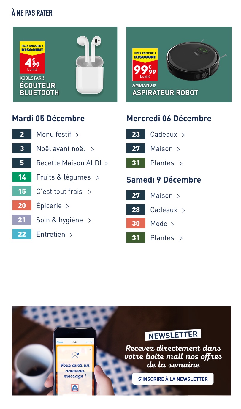 Catalogue ALDI 5 – 11 Décembre 2023 Page 3