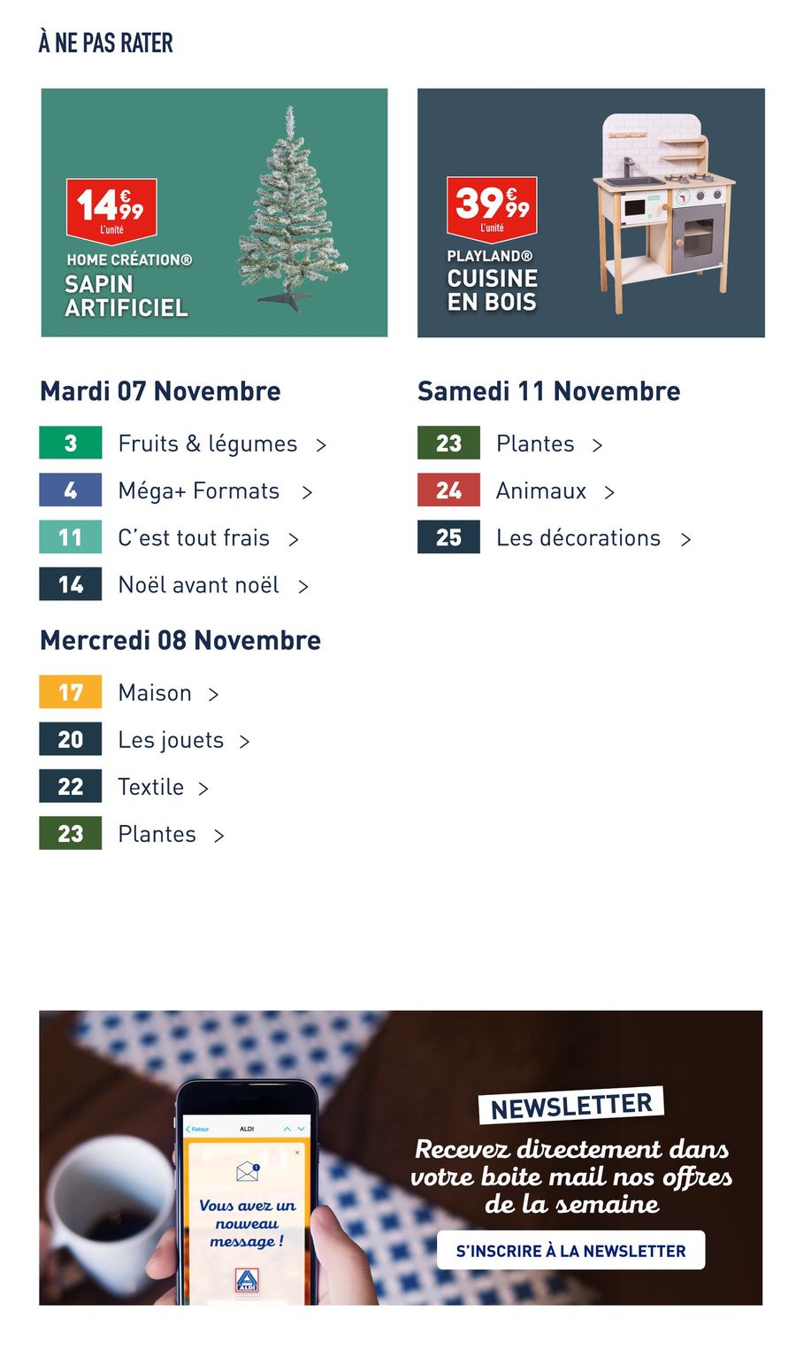 Catalogue ALDI 7 – 13 Novembre 2023 Page 3