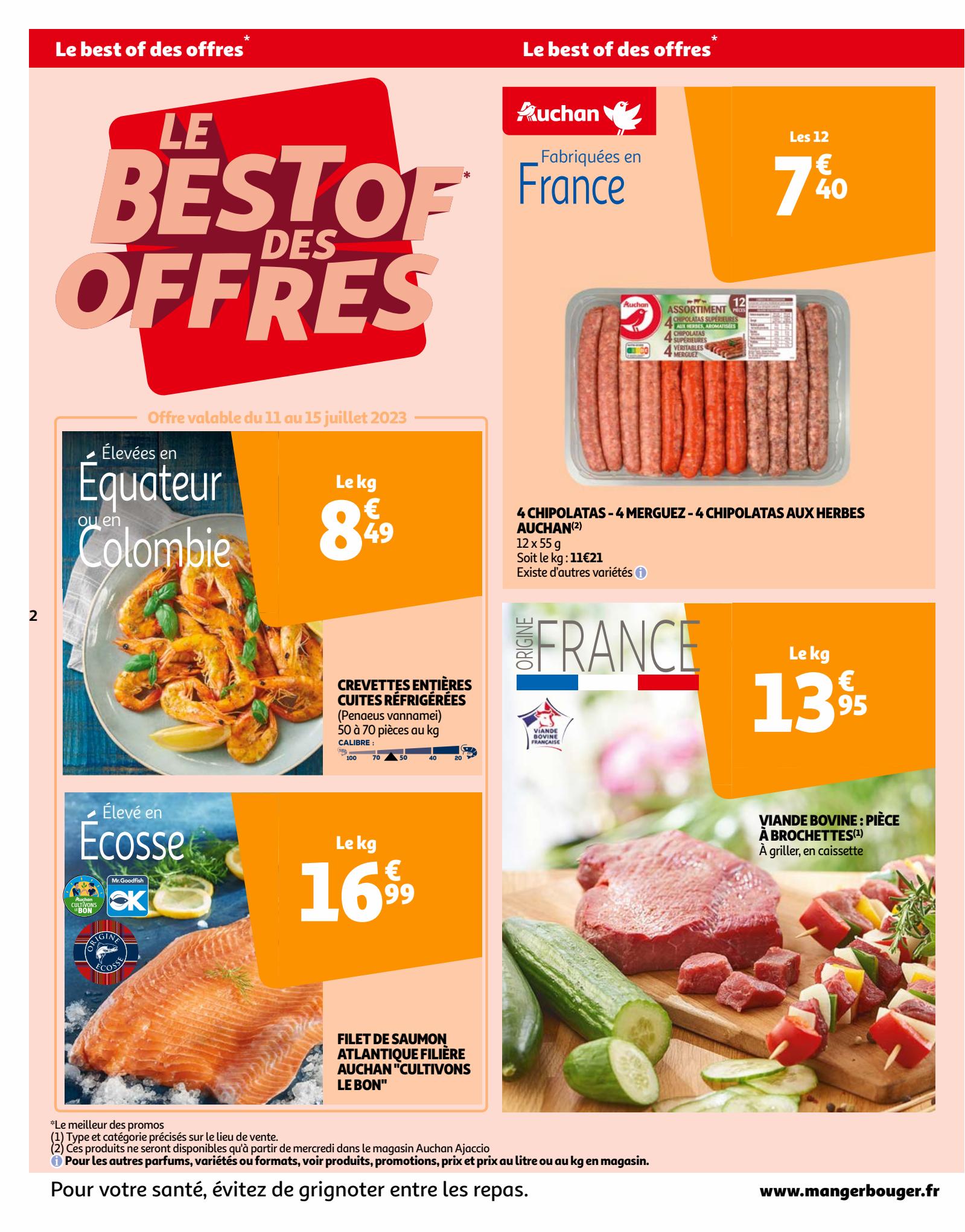 Catalogue Auchan 11 – 16 Juillet 2023 Page 2