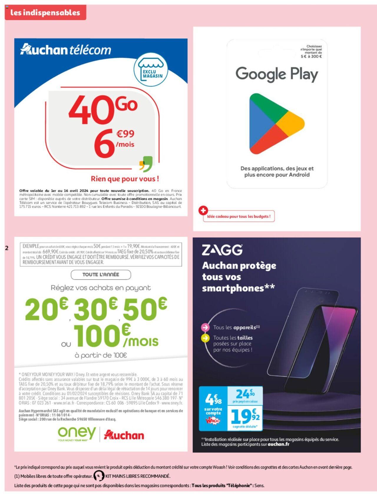 Catalogue Auchan 3 – 16 Avril 2024 Page 2