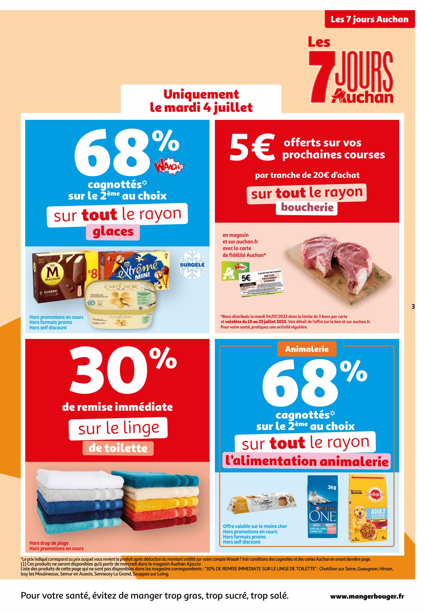 Catalogue Auchan 4 – 9 Juillet 2023 Page 3