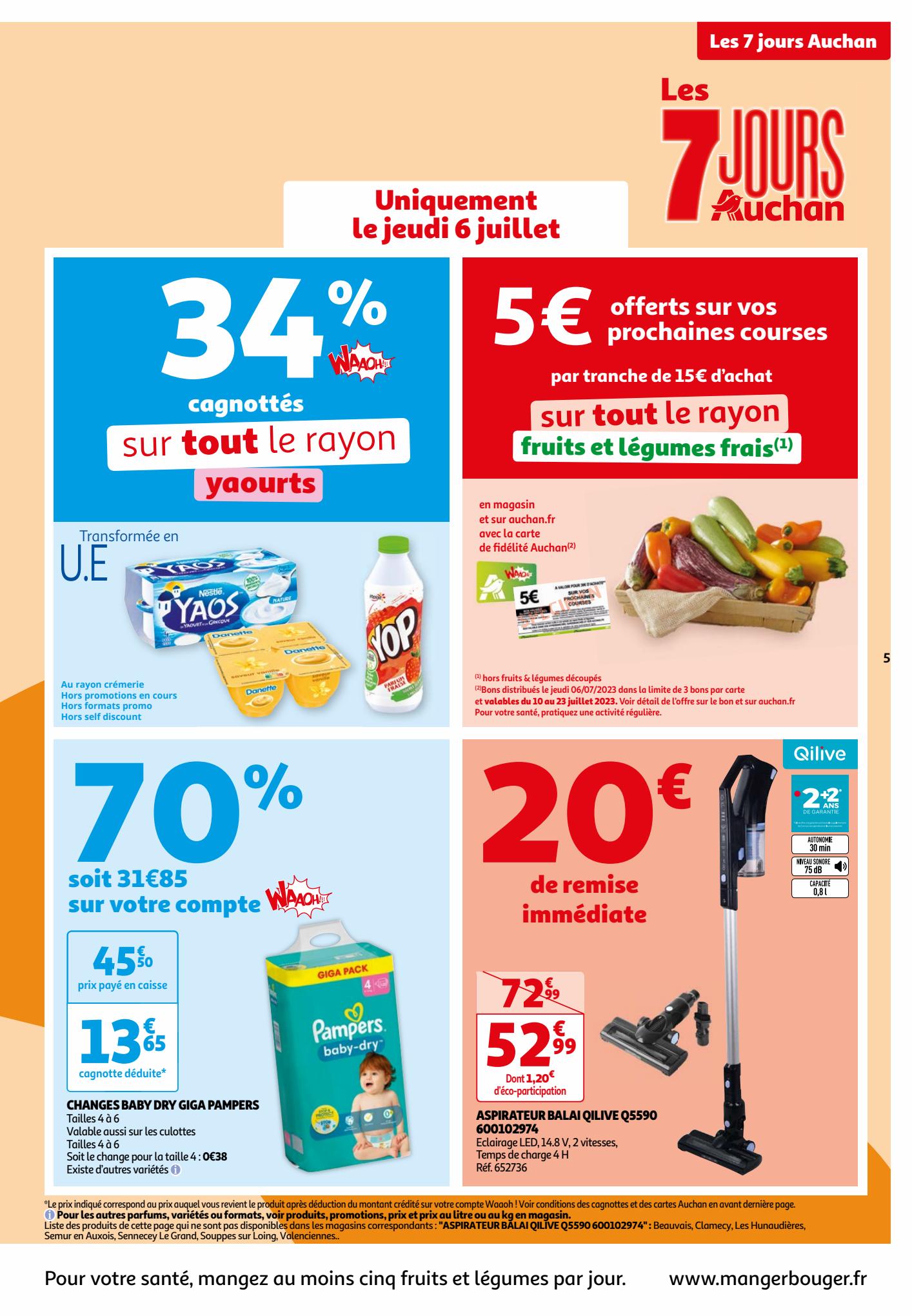 Catalogue Auchan 4 – 9 Juillet 2023 Page 5