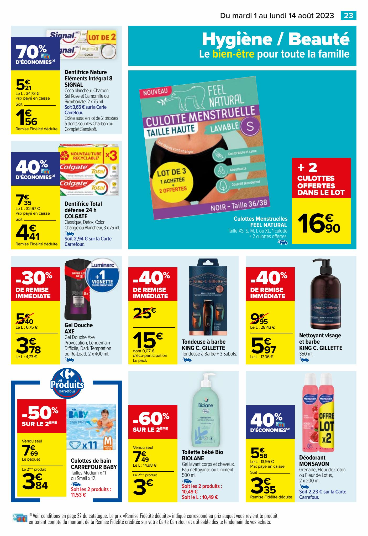 Catalogue Carrefour 1 – 14 Août 2023 Page 33