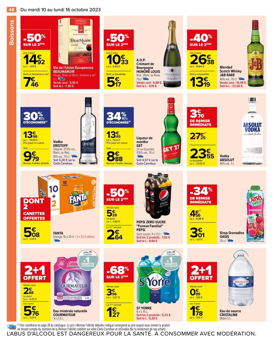 Catalogue Carrefour 10 – 16 Octobre 2023 Page 50