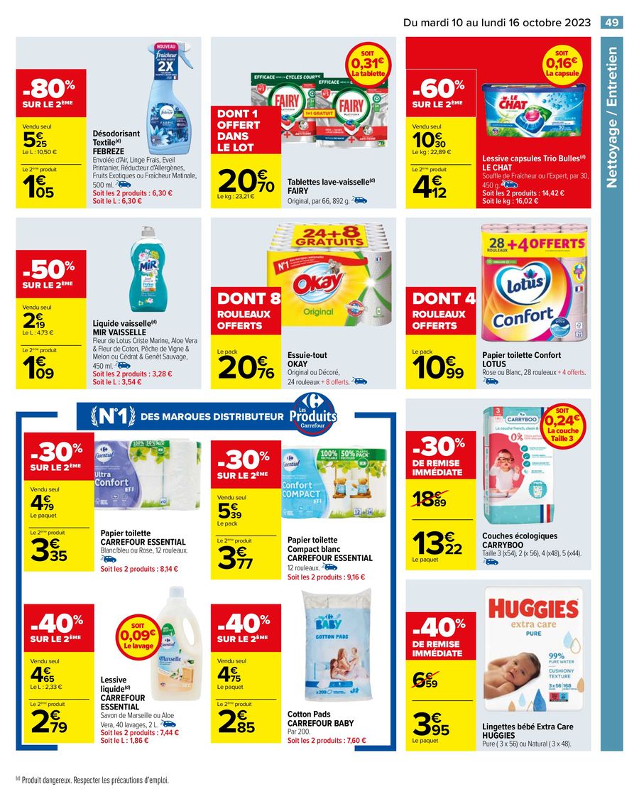 Catalogue Carrefour 10 – 16 Octobre 2023 Page 51