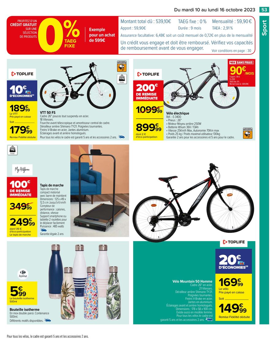 Catalogue Carrefour 10 – 16 Octobre 2023 Page 55