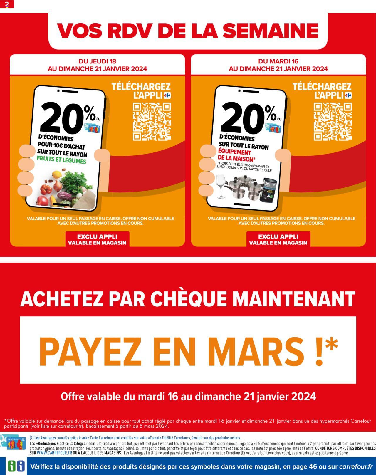 Catalogue Carrefour 16 – 29 Janvier 2024 Page 4