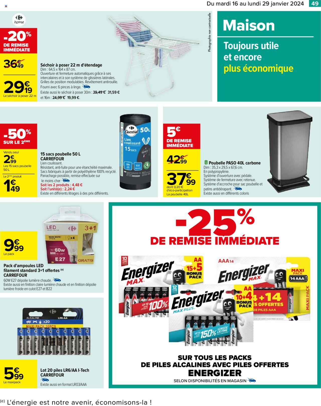 Catalogue Carrefour 16 – 29 Janvier 2024 Page 51