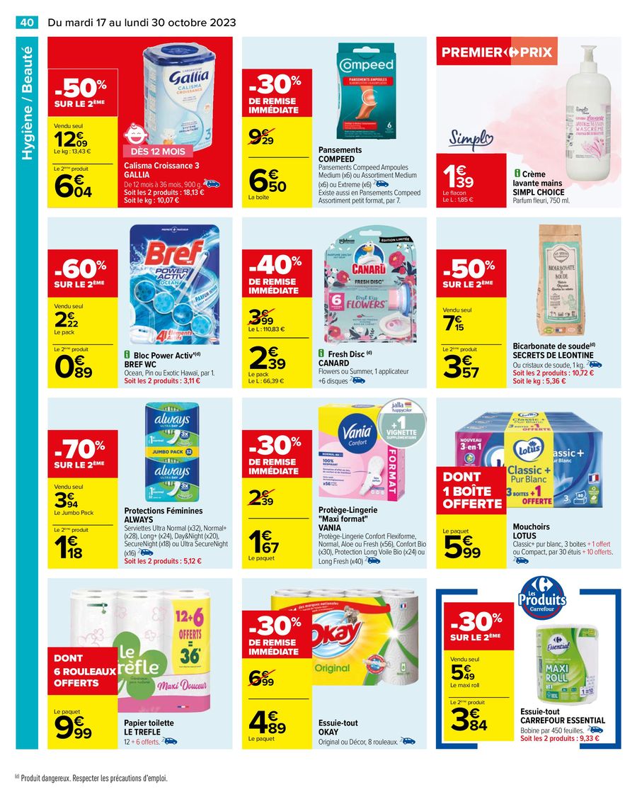 Catalogue Carrefour 17 – 30 Octobre 2023 Page 44