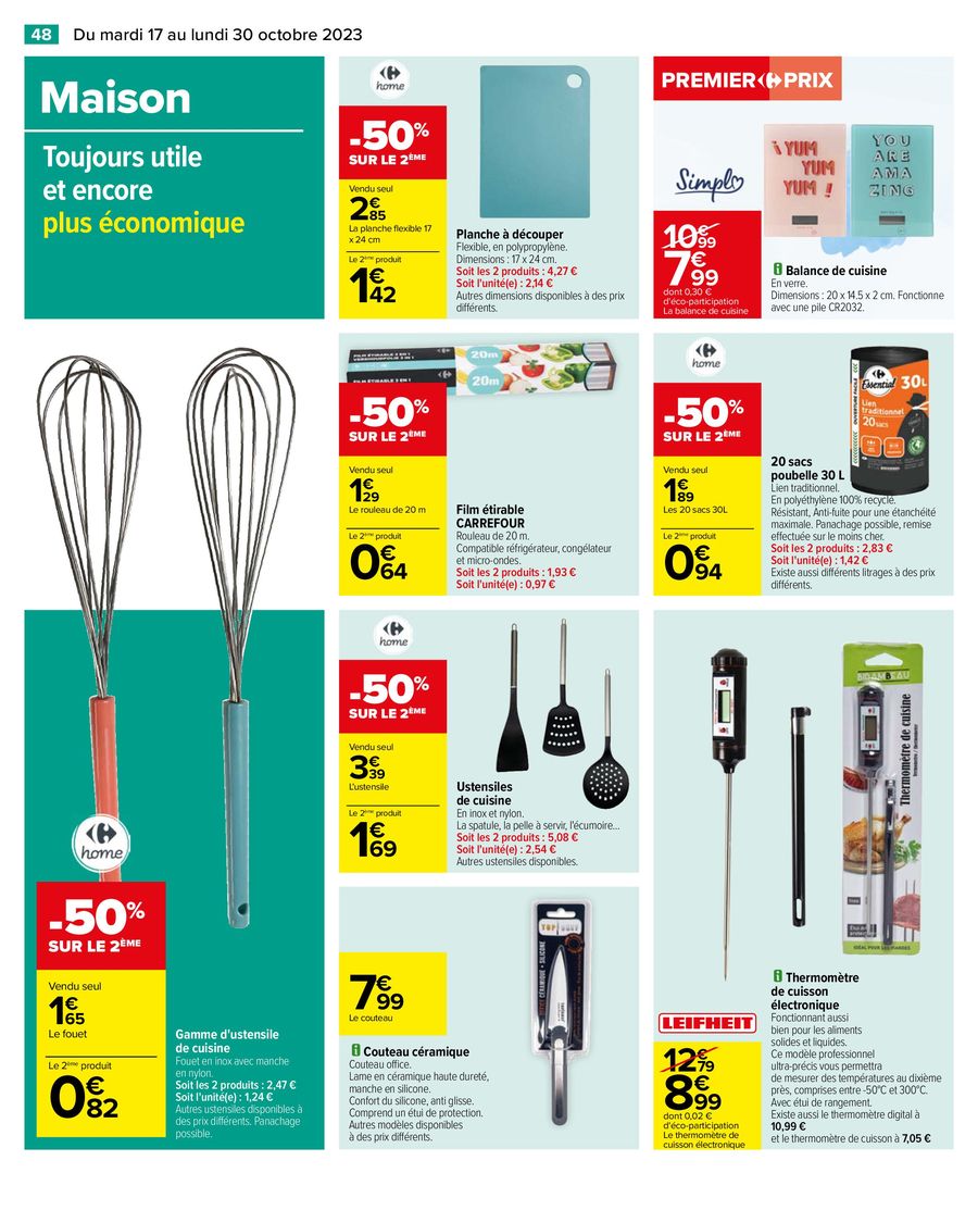 Catalogue Carrefour 17 – 30 Octobre 2023 Page 52