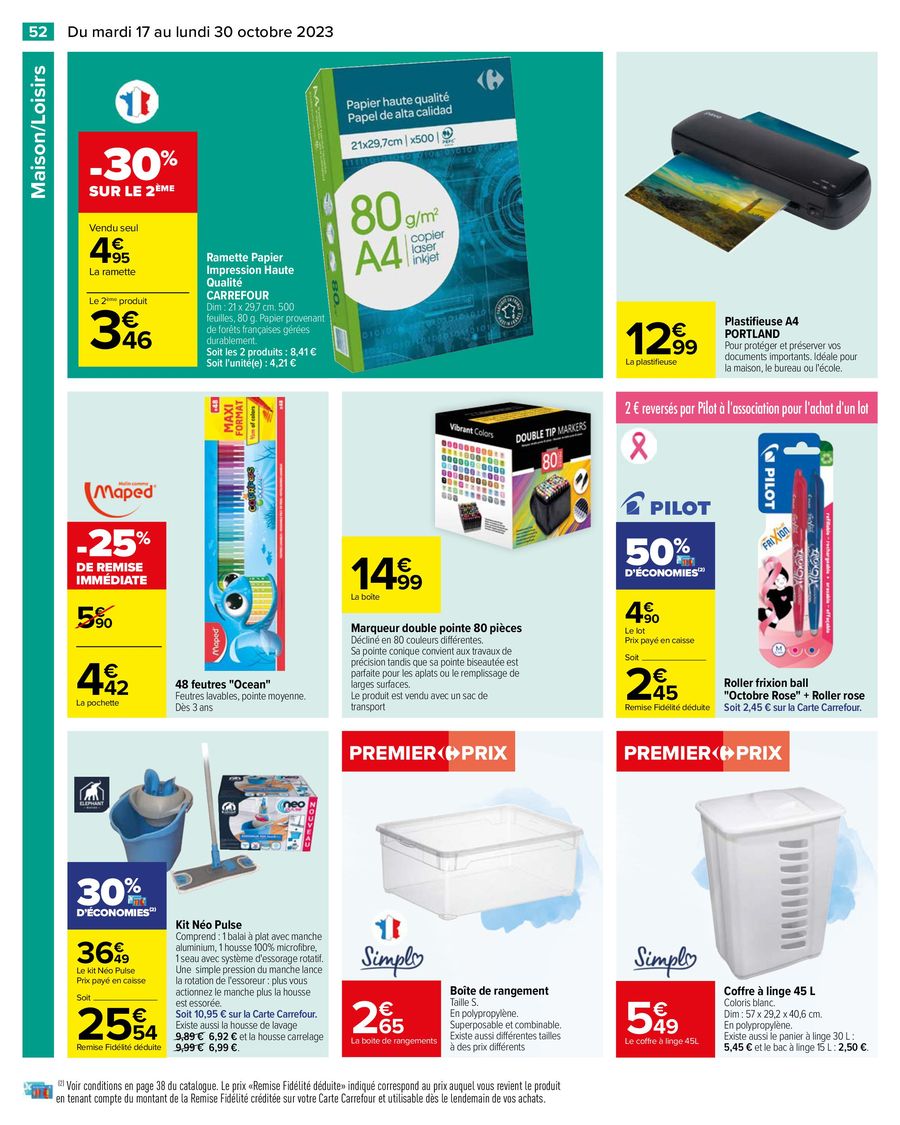Catalogue Carrefour 17 – 30 Octobre 2023 Page 56