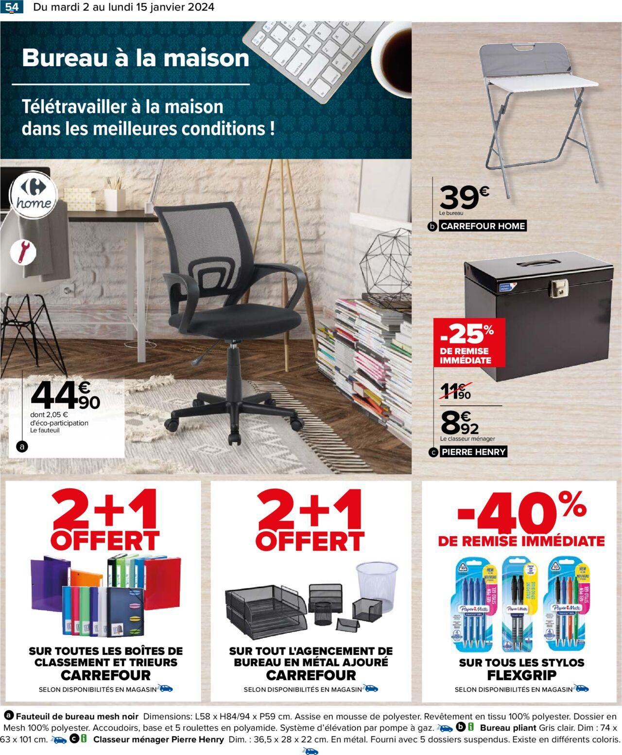 Catalogue Carrefour 2 – 15 Janvier 2024 Page 56