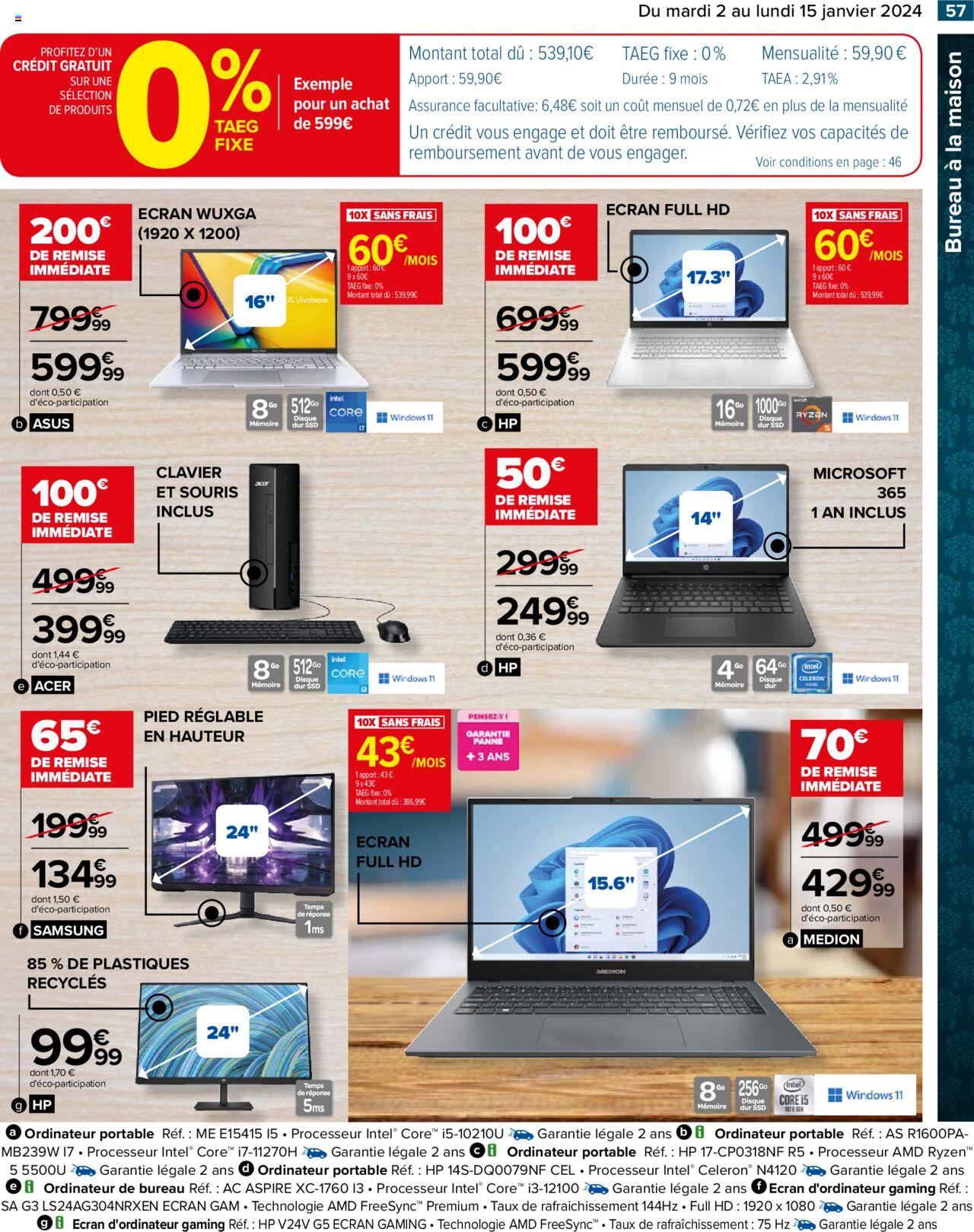 Catalogue Carrefour 2 – 15 Janvier 2024 Page 59