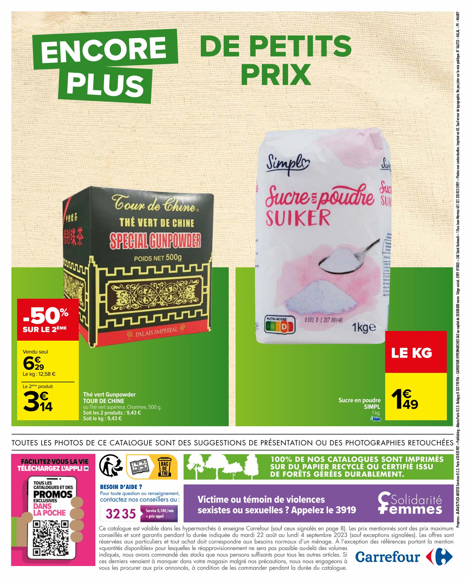 Catalogue Carrefour 22 Août – 4 Septembre 2023 Page 14