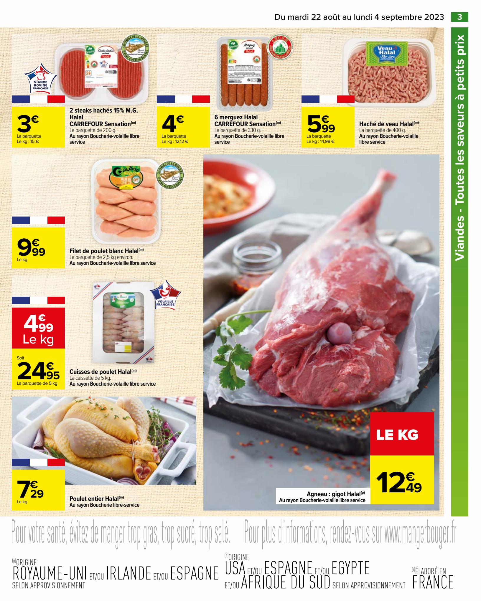 Catalogue Carrefour 22 Août – 4 Septembre 2023 Page 3