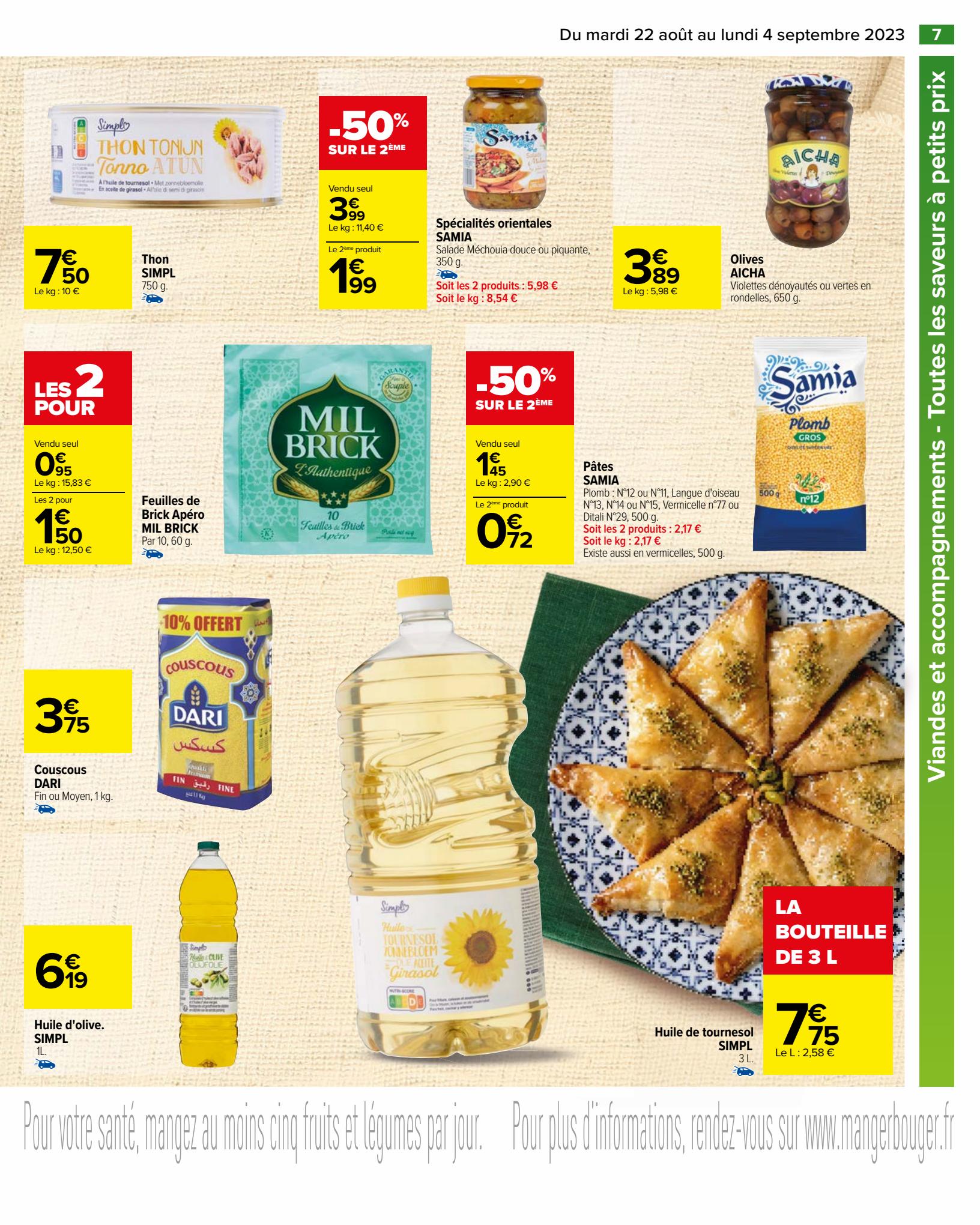 Catalogue Carrefour 22 Août – 4 Septembre 2023 Page 9