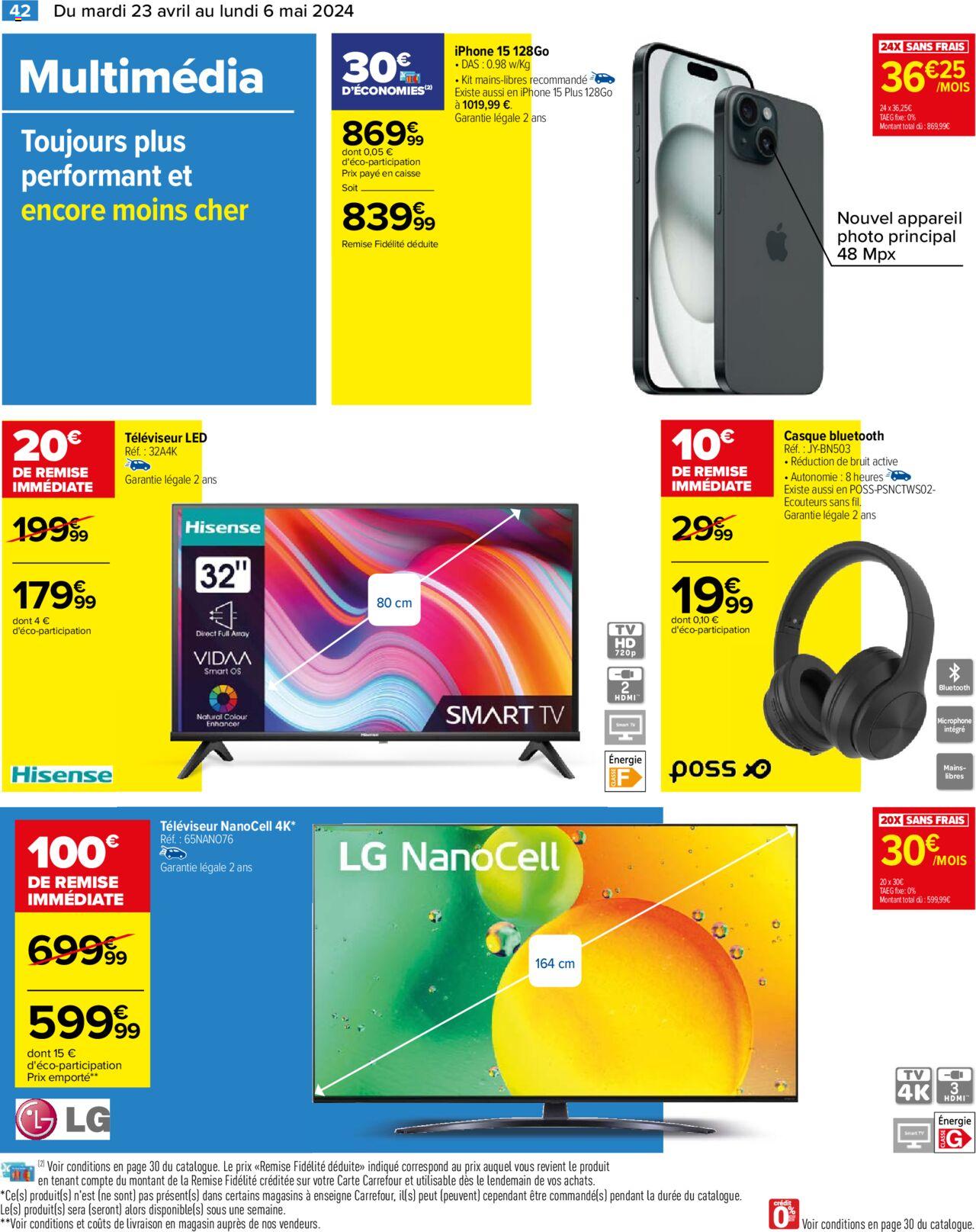 Catalogue Carrefour 23 Avr – 6 Mai 2024 Page 44