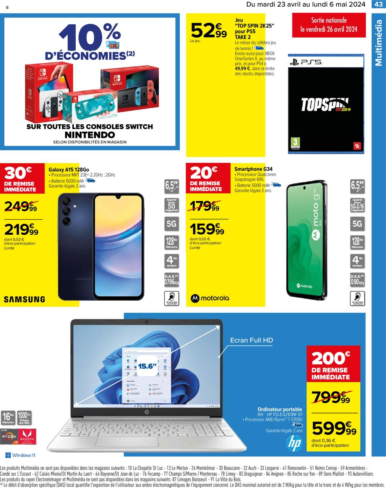 Catalogue Carrefour 23 Avr – 6 Mai 2024 Page 45