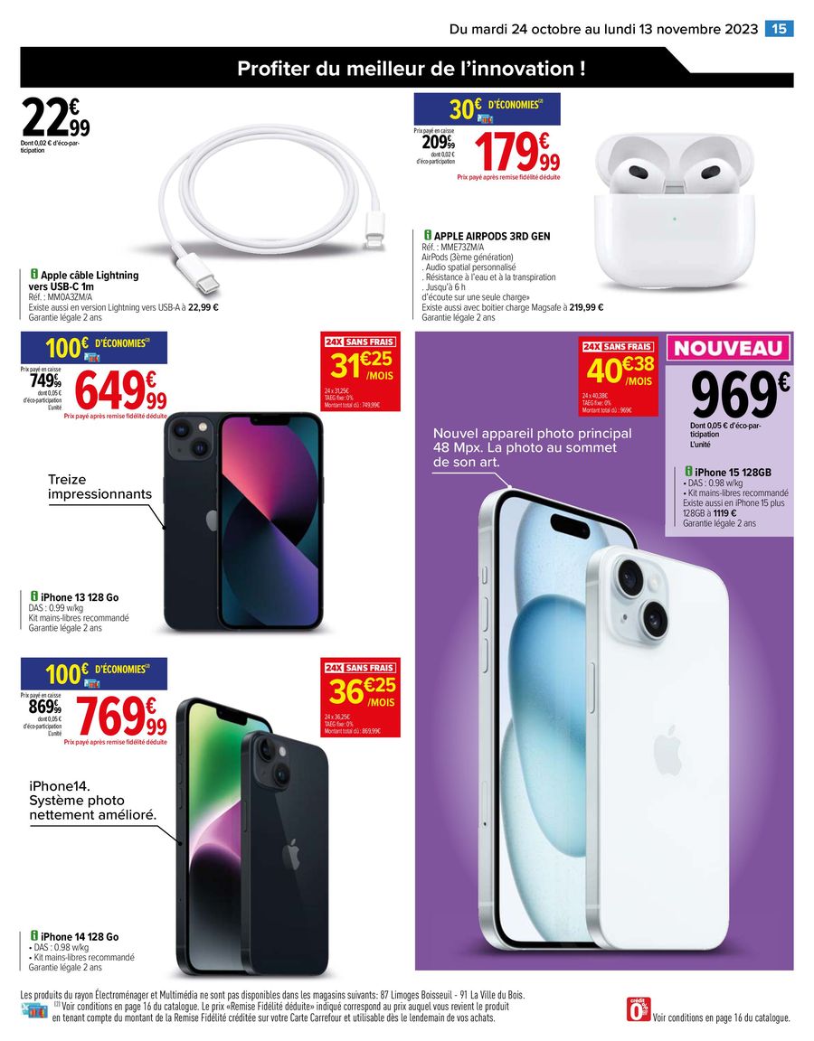 Catalogue Carrefour 24 Octobre – 13 Novembre 2023 Page 15