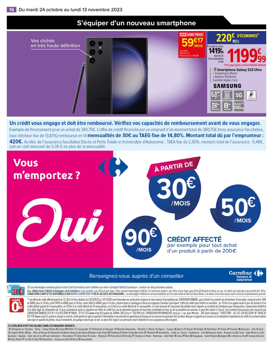 Catalogue Carrefour 24 Octobre – 13 Novembre 2023 Page 16