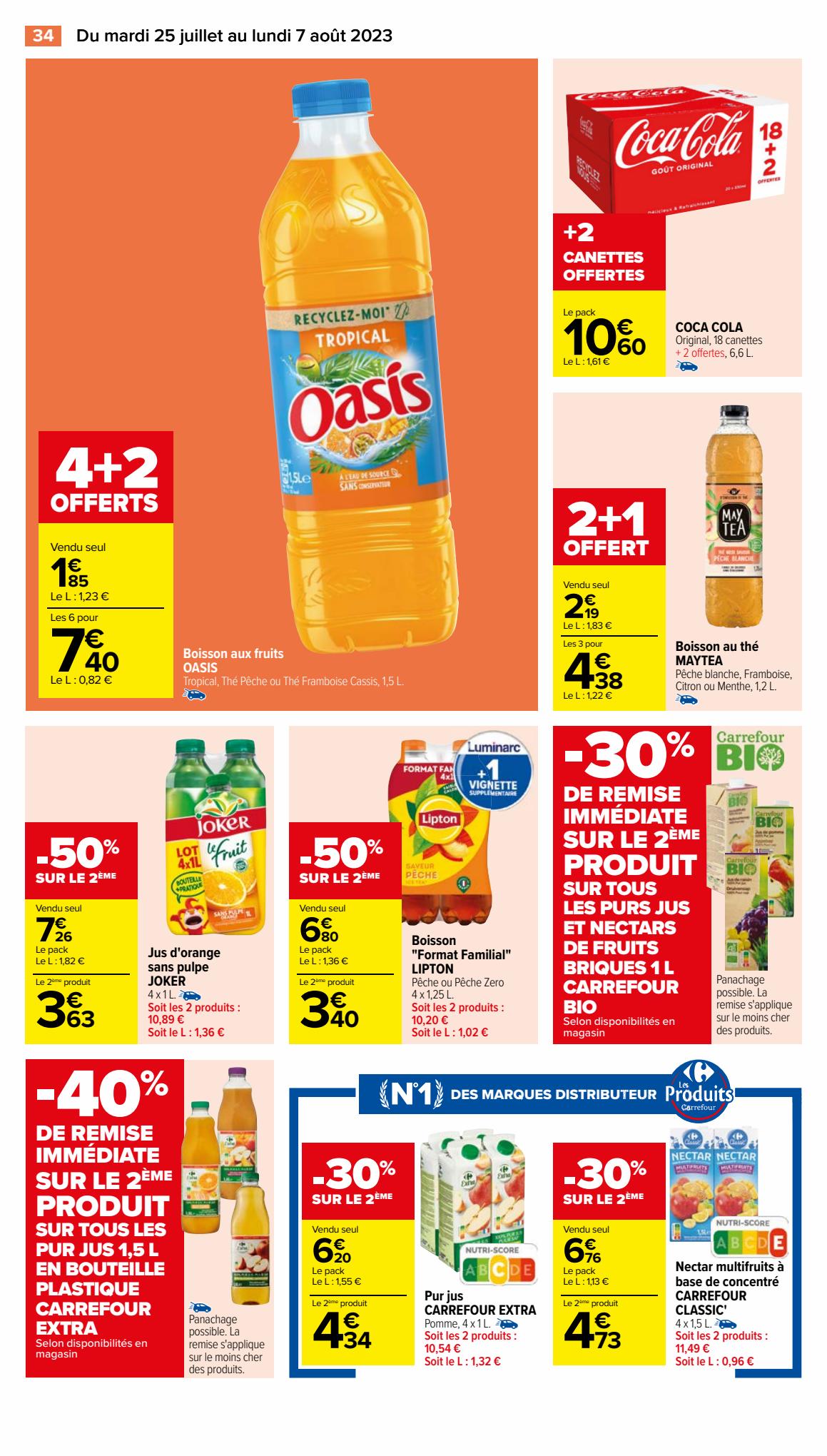 Catalogue Carrefour 25 Juillet – 7 Août 2023 Page 36
