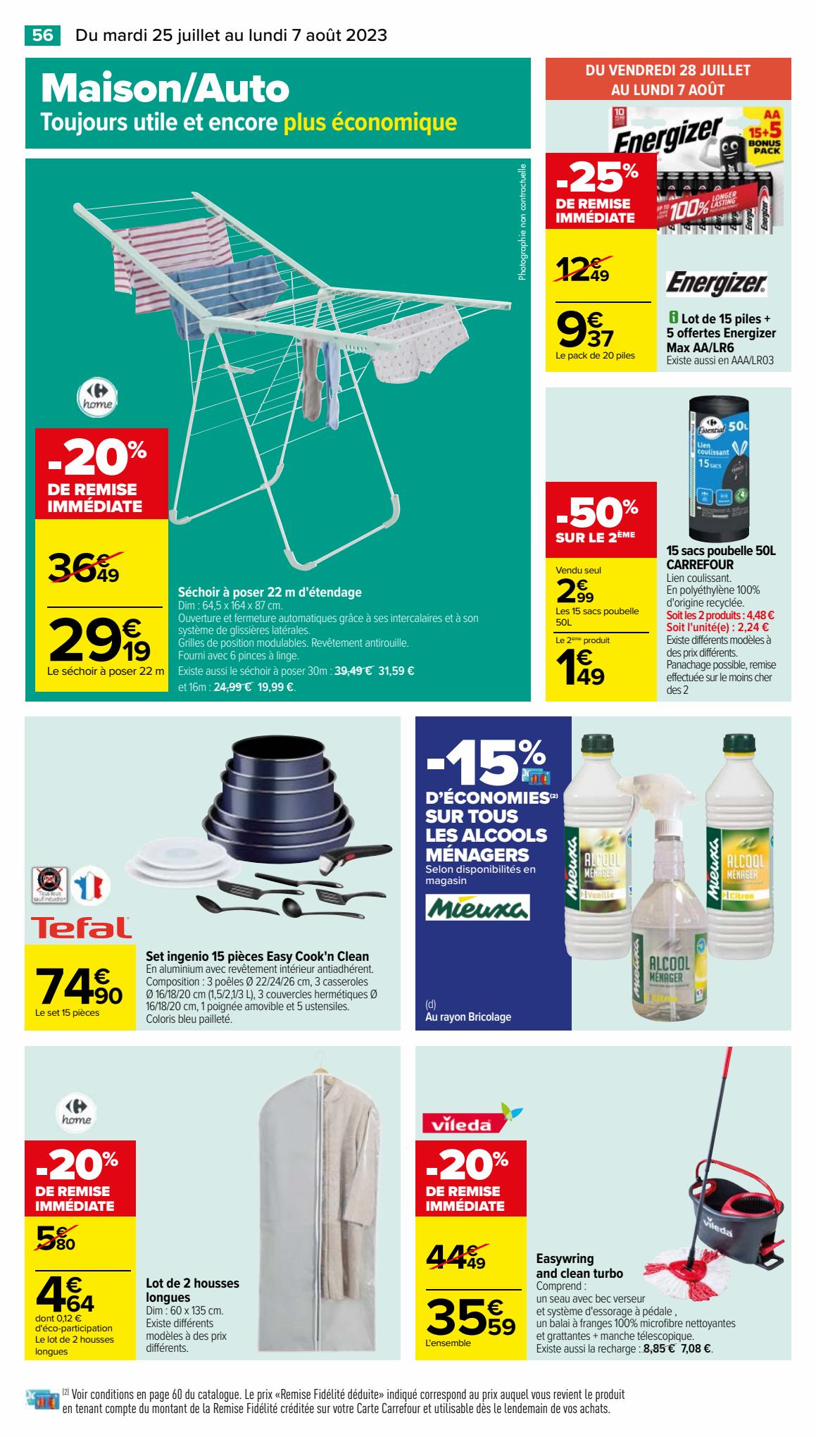 Catalogue Carrefour 25 Juillet – 7 Août 2023 Page 60