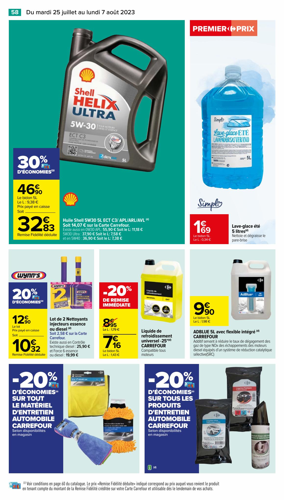 Catalogue Carrefour 25 Juillet – 7 Août 2023 Page 62