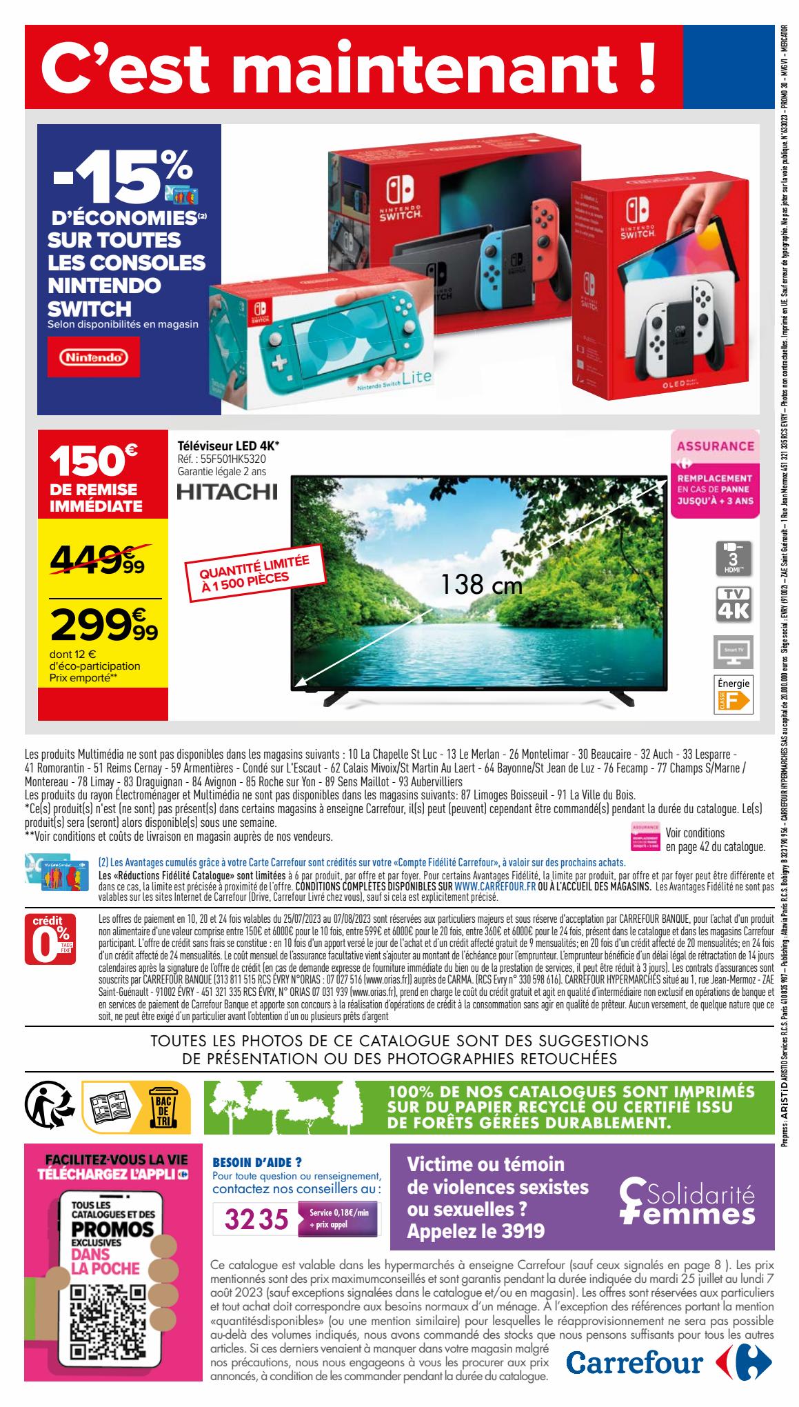 Catalogue Carrefour 25 Juillet – 7 Août 2023 Page 64