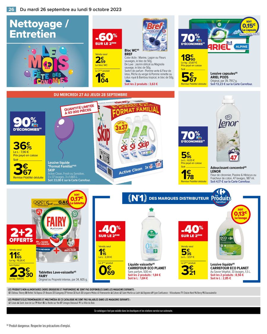 Catalogue Carrefour 26 Septembre – 8 Octobre 2023 Page 32