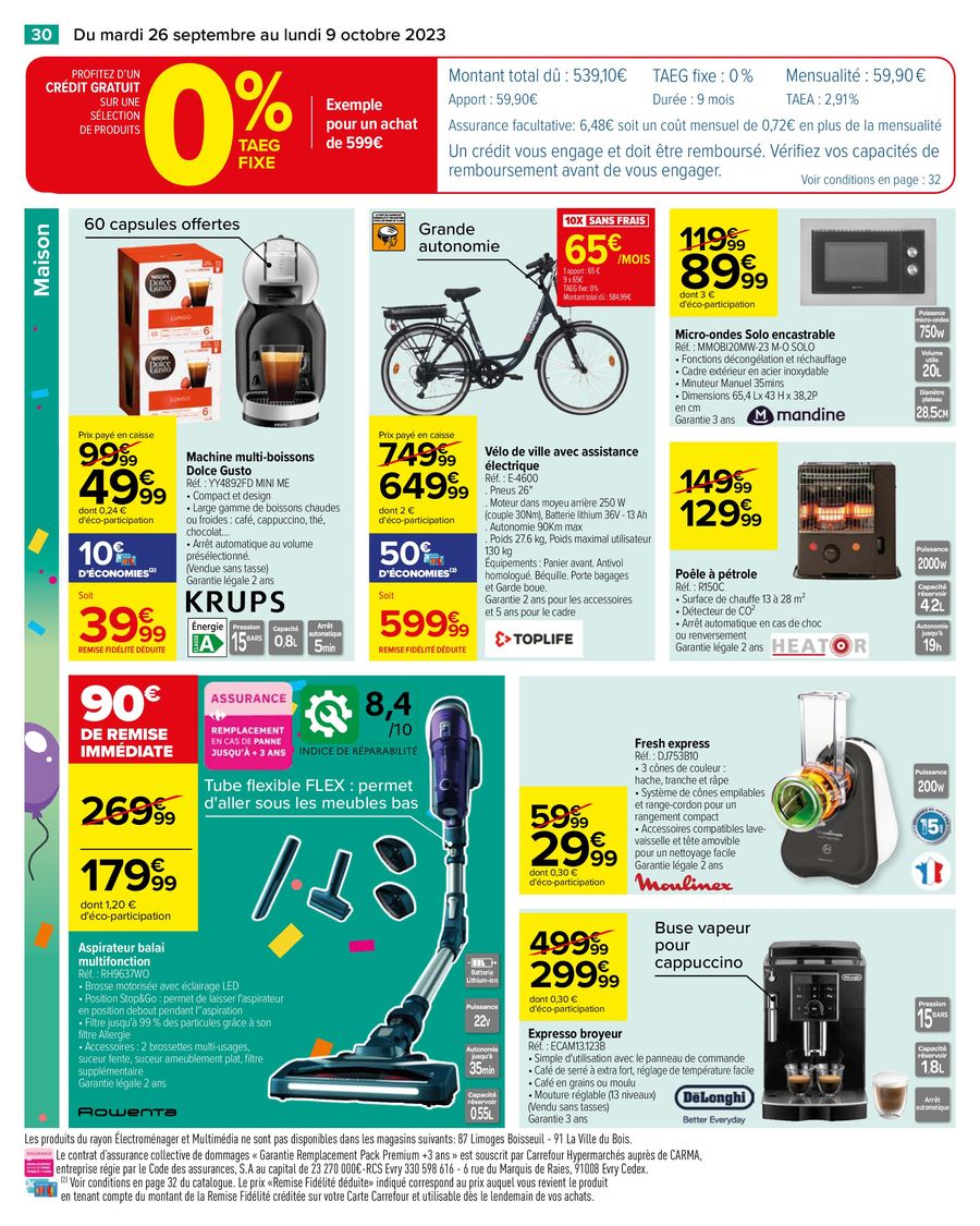 Catalogue Carrefour 26 Septembre – 8 Octobre 2023 Page 36