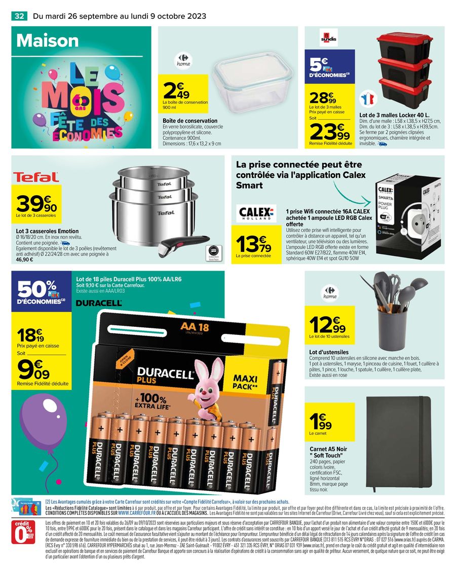 Catalogue Carrefour 26 Septembre – 8 Octobre 2023 Page 38