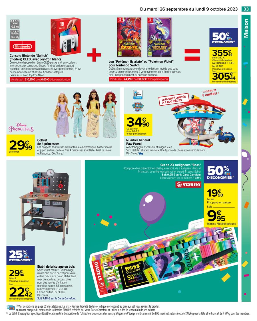 Catalogue Carrefour 26 Septembre – 8 Octobre 2023 Page 39