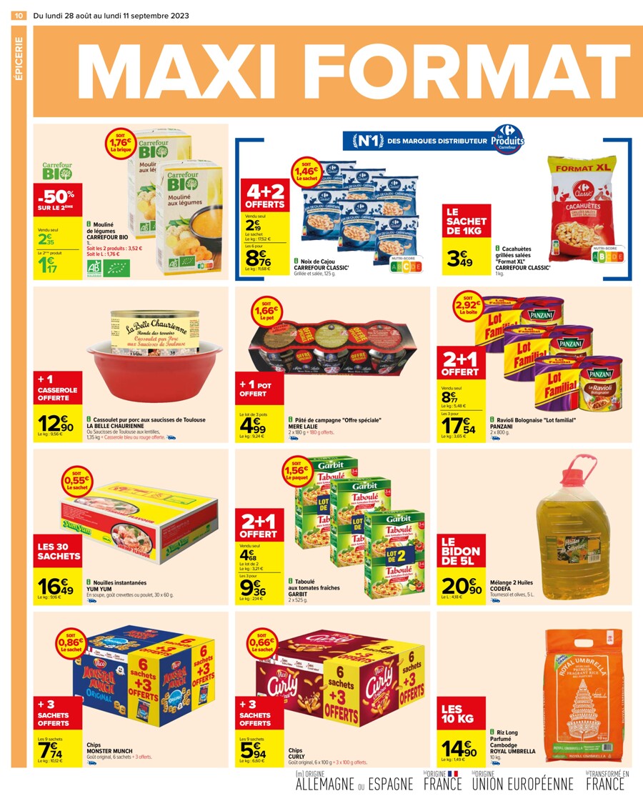 Catalogue Carrefour 28 Août – 11 Septembre 2023 Page 10