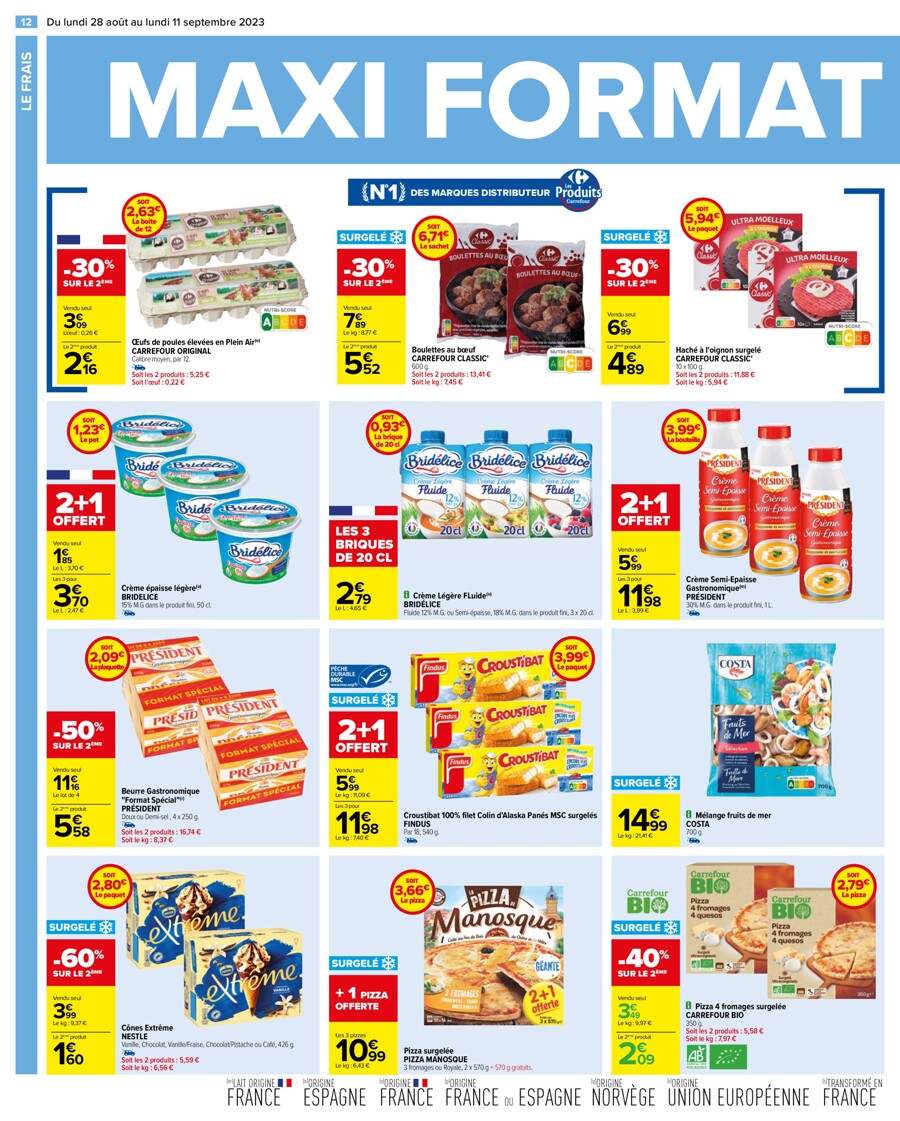 Catalogue Carrefour 28 Août – 11 Septembre 2023 Page 12